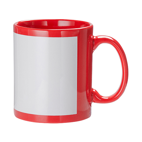 Buy Red Full Color Customized Photo Printed Coffee Mug